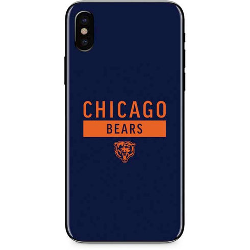 NFL Chicago Bears Blue Performance Series iPhone XS Skin