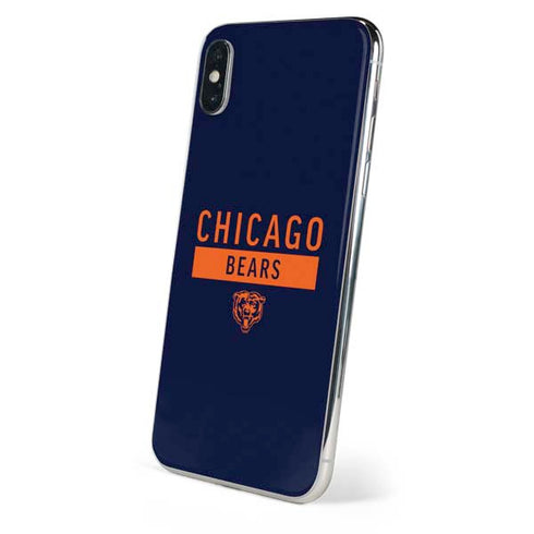 NFL Chicago Bears Blue Performance Series iPhone XS Skin