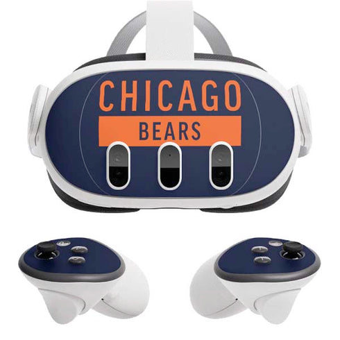 NFL Chicago Bears Blue Performance Series Meta Quest 3 Skin