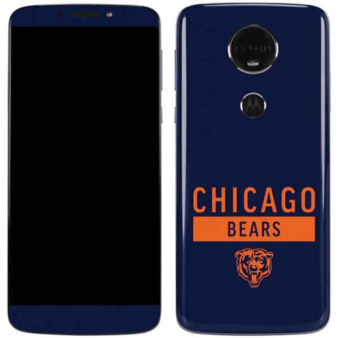 NFL Chicago Bears Blue Performance Series Moto E5 Plus Skin