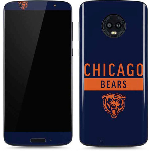 NFL Chicago Bears Blue Performance Series Moto G6 Skin