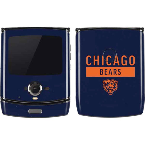 NFL Chicago Bears Blue Performance Series Motorola RAZR Skin