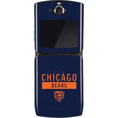 NFL Chicago Bears Blue Performance Series Motorola RAZR Skin