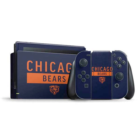 NFL Chicago Bears Blue Performance Series Nintendo Switch Bundle Skin