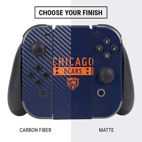 NFL Chicago Bears Blue Performance Series Nintendo Switch Bundle Skin