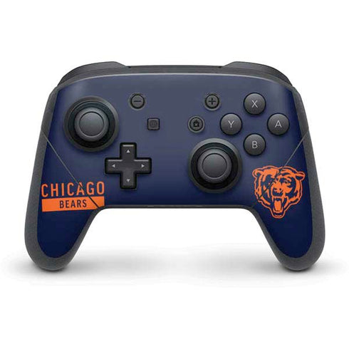 NFL Chicago Bears Blue Performance Series Nintendo Switch Pro Controller Skin