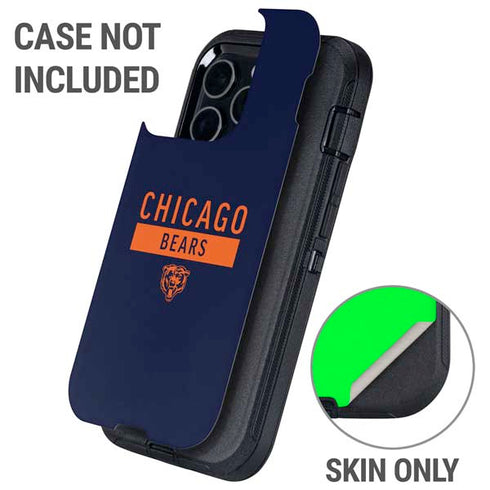 NFL Chicago Bears Blue Performance Series Otterbox Defender iPhone Skin
