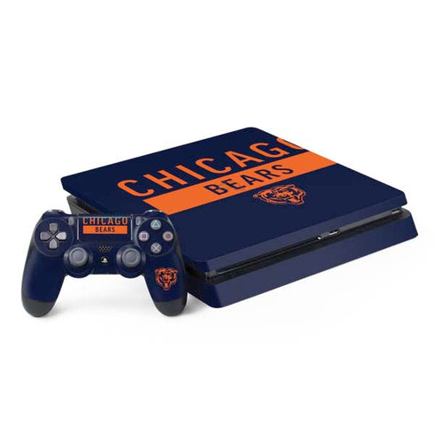 NFL Chicago Bears Blue Performance Series PS4 Slim Bundle Skin