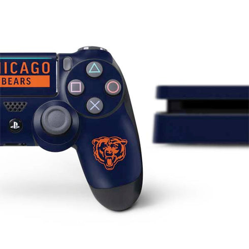 NFL Chicago Bears Blue Performance Series PS4 Slim Bundle Skin
