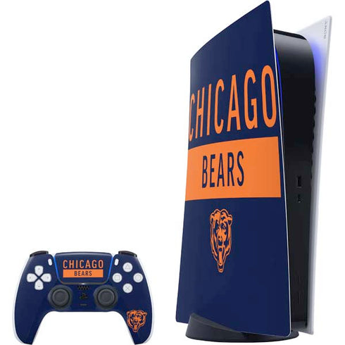 NFL Chicago Bears Blue Performance Series PS5 Digital Edition Bundle Skin