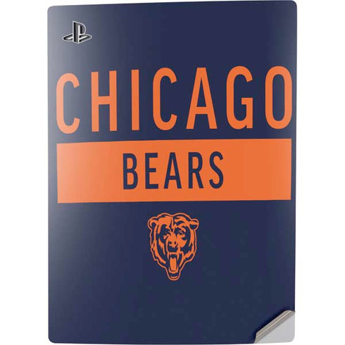 NFL Chicago Bears Blue Performance Series PS5 Digital Edition Console Skin