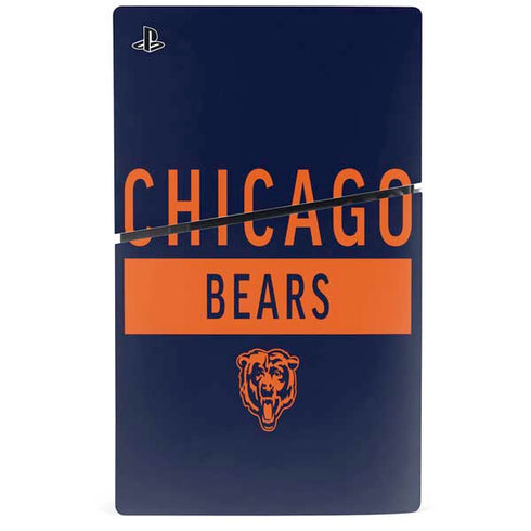 NFL Chicago Bears Blue Performance Series PS5 Slim Disk Bundle Skin