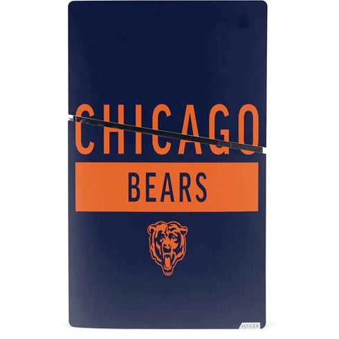 NFL Chicago Bears Blue Performance Series PS5 Slim Digital Edition Console Skin