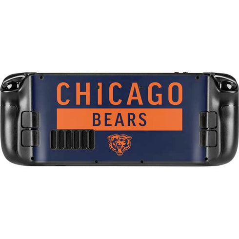 NFL Chicago Bears Blue Performance Series Steam Deck Handheld Gaming Computer Skin