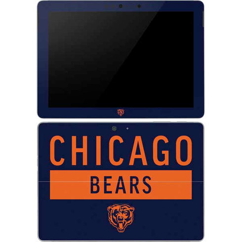 NFL Chicago Bears Blue Performance Series Surface Go Skin