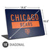 NFL Chicago Bears Blue Performance Series Universal Laptop 18in (14.6 x 10.6in) Skin