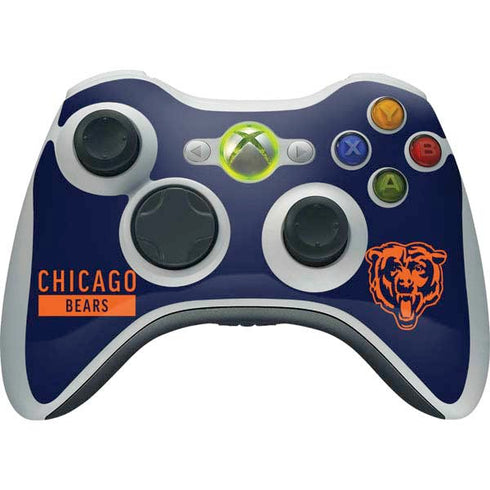 NFL Chicago Bears Blue Performance Series Xbox 360 Wireless Controller Skin
