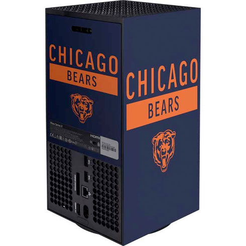 NFL Chicago Bears Blue Performance Series Xbox Series X Bundle Skin
