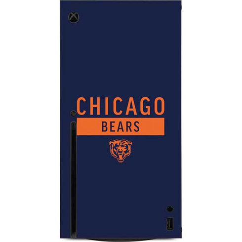 NFL Chicago Bears Blue Performance Series Xbox Series X Console Skin