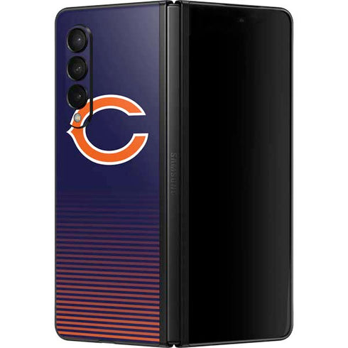 NFL Chicago Bears Breakaway Galaxy Z Fold3 5G Skin
