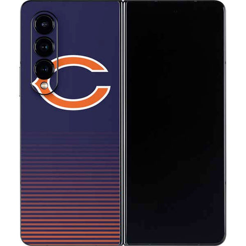 NFL Chicago Bears Breakaway Galaxy Z Fold4 5G Skin