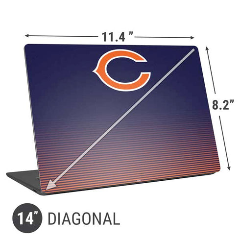 NFL Chicago Bears Breakaway Universal Laptop 14in (11.4 x 8.2in) Skin