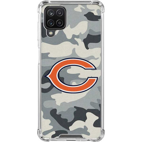 NFL Chicago Bears Camo Galaxy A12 Clear Case