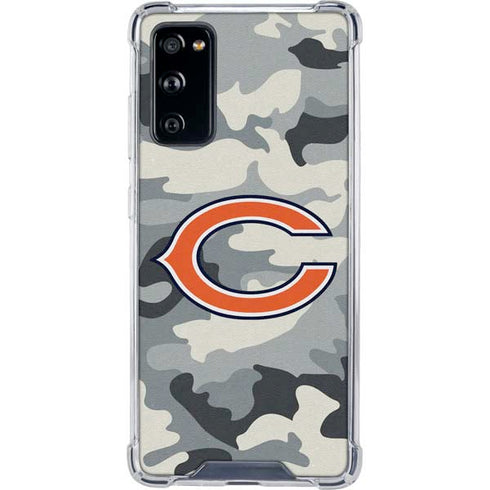 NFL Chicago Bears Camo Galaxy S20 FE Clear Case