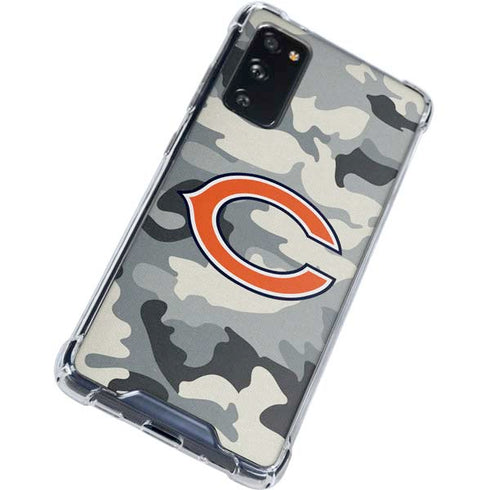 NFL Chicago Bears Camo Galaxy S20 FE Clear Case