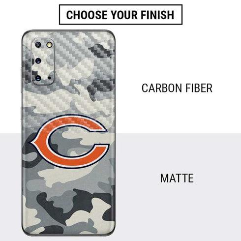 NFL Chicago Bears Camo Galaxy S20 Skin