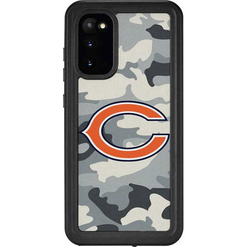 NFL Chicago Bears Camo Galaxy S20 Waterproof Case