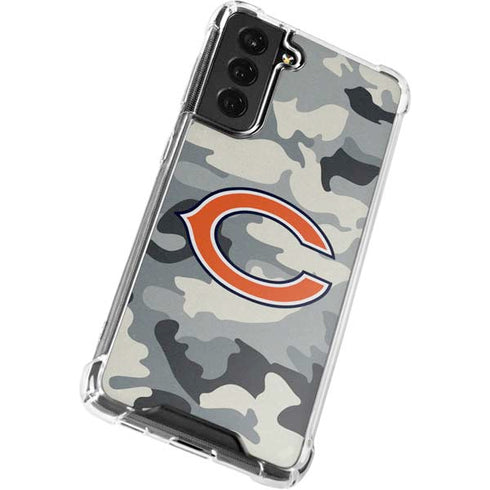 NFL Chicago Bears Camo Galaxy S22 Plus Clear Case