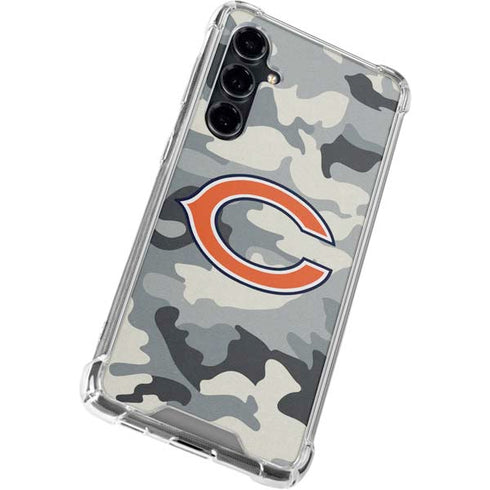NFL Chicago Bears Camo Galaxy S23 FE Clear Case