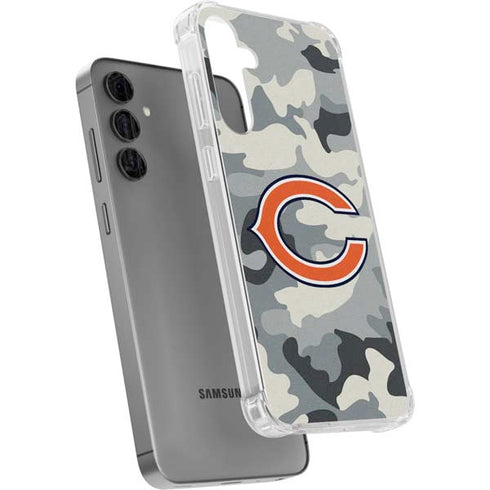 NFL Chicago Bears Camo Galaxy S24 Plus Clear Case