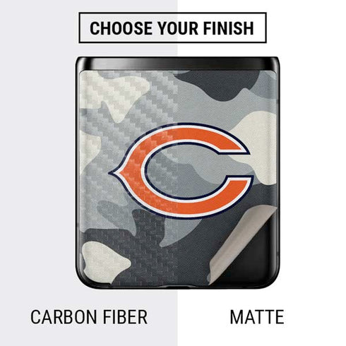 NFL Chicago Bears Camo Galaxy Z Flip Skin