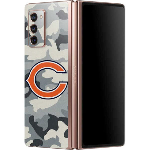 NFL Chicago Bears Camo Galaxy Z Fold2 5G Skin