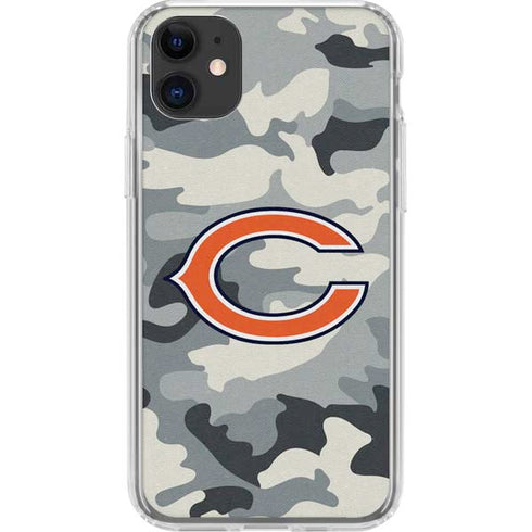 NFL Chicago Bears Camo iPhone 11 Clear Case