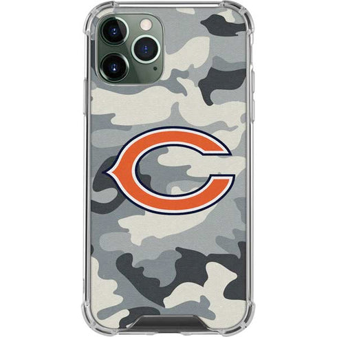 NFL Chicago Bears Camo iPhone 11 Pro Max Clear Case