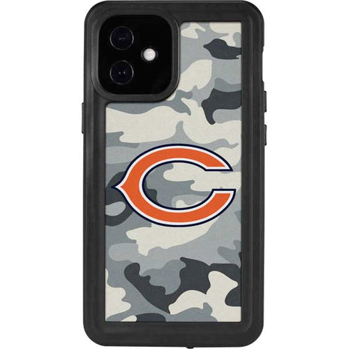 NFL Chicago Bears Camo iPhone 12 Mini Waterproof Case