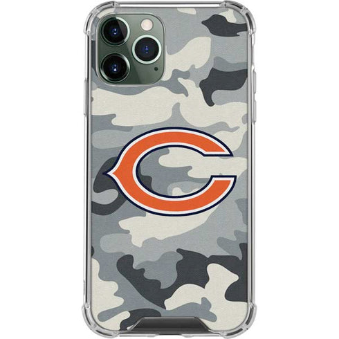 NFL Chicago Bears Camo iPhone 12 Pro Clear Case
