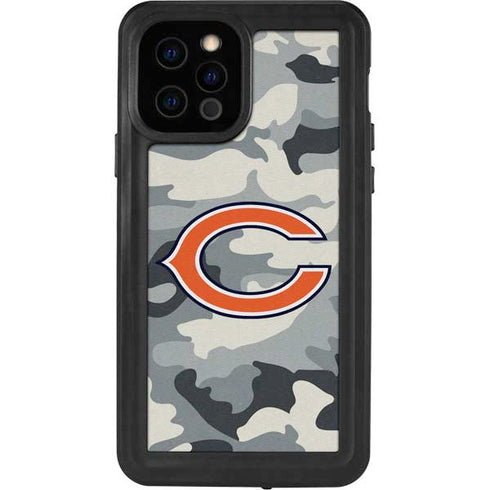 NFL Chicago Bears Camo iPhone 12 Pro Waterproof Case