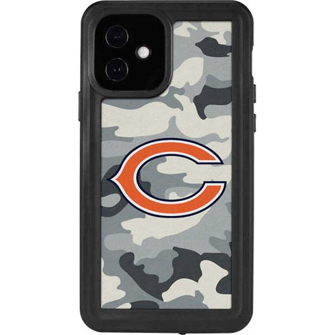 NFL Chicago Bears Camo iPhone 12 Waterproof Case