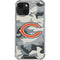 NFL Chicago Bears Camo iPhone 15 Plus Clear Case