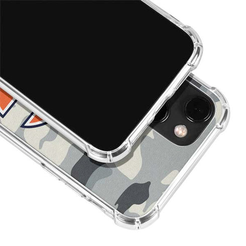 NFL Chicago Bears Camo iPhone 15 Plus Clear Case