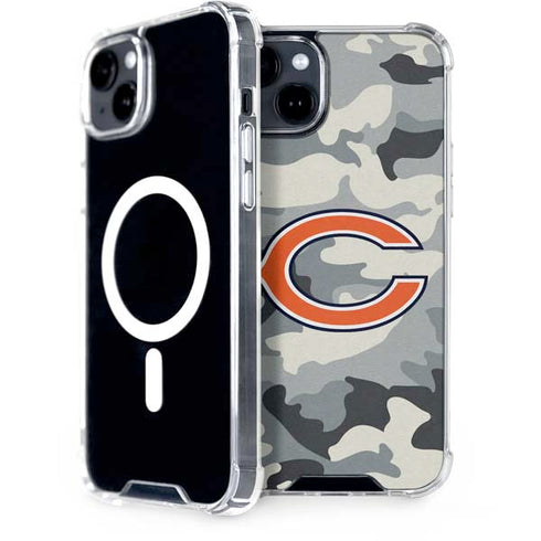 NFL Chicago Bears Camo iPhone 15 Plus MagSafe Case