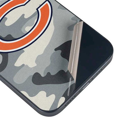 NFL Chicago Bears Camo iPhone 15 Plus Skin