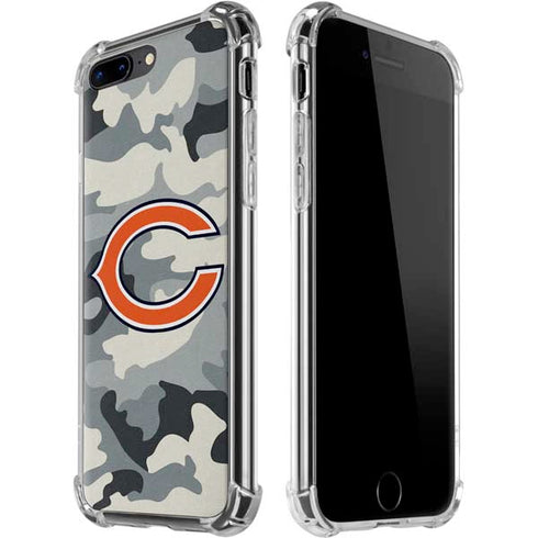 NFL Chicago Bears Camo iPhone 7/8 Plus Clear Case