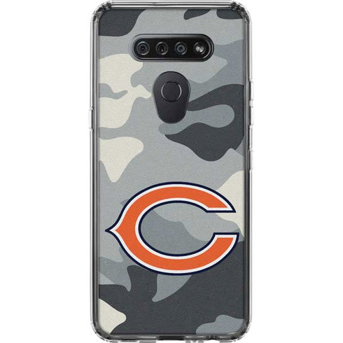 NFL Chicago Bears Camo LG K51/Q51 Clear Case