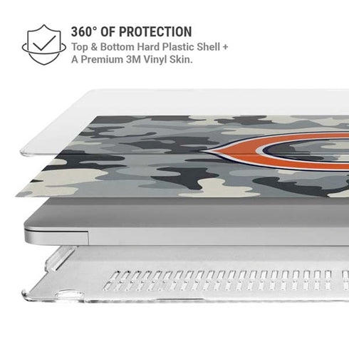 NFL Chicago Bears Camo MacBook Air 15in (2023-2025) Case plus Skin