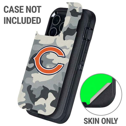 NFL Chicago Bears Camo Otterbox Defender iPhone Skin